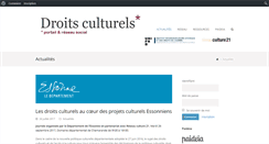 Desktop Screenshot of droitsculturels.org
