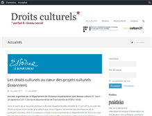 Tablet Screenshot of droitsculturels.org